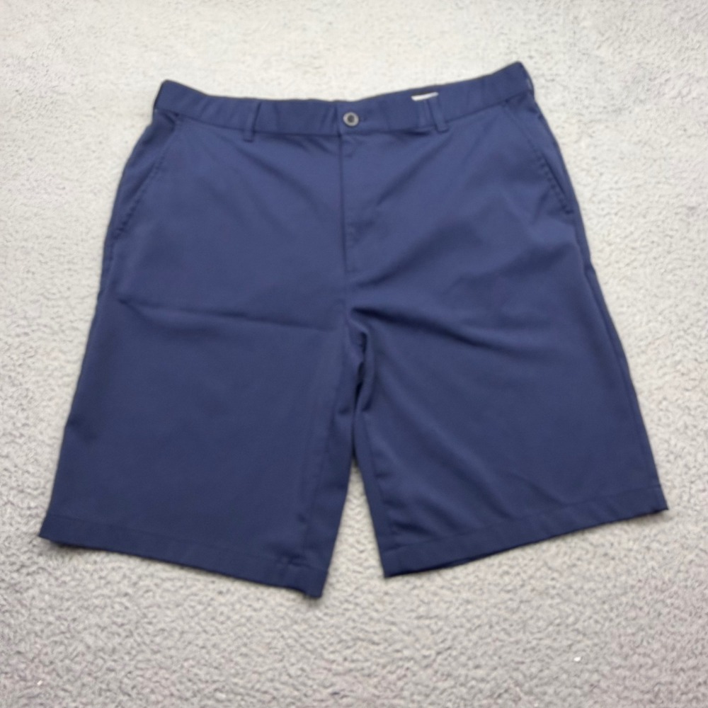 IZOD 45BG200403 Mens Size 38 Blue Straight Fit Stretch Performance Golf Shorts